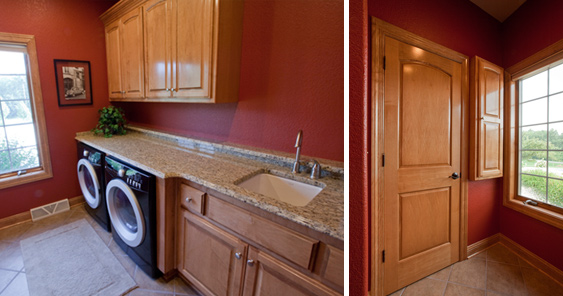 Laundry room woodwork