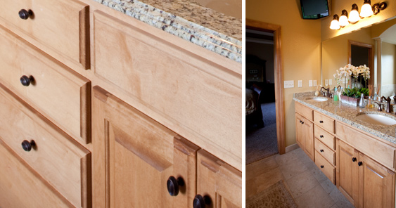 Bathroom cabinetry for new home construction