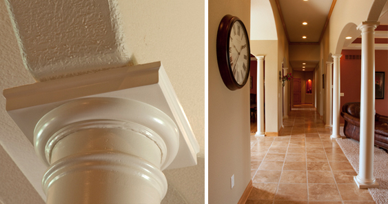 Enameled columns from Milwaukee's Kamrow Contractors