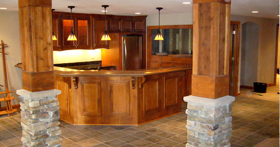 kamrow Contractors provides remodeling services including rec rooms